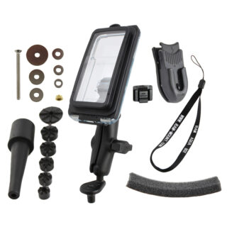 RAM Aqua Box Pro 20 per iPhone 5 con Base Attacco Manubrio Forcella Motocicletta, Ram Mounts RAM-B-176-AQ7-2-I5C