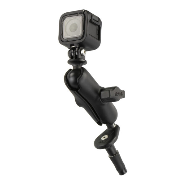 RAM® Motorcycle Fork Stem Mount with Universal Action Camera Adapter Ram Mounts RAM-B-176-GOP1 - immagine 2