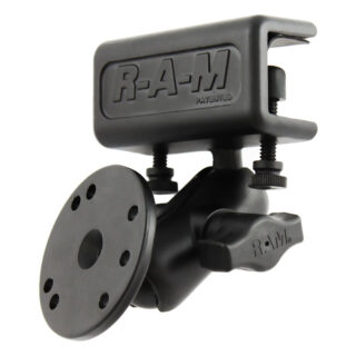 RAM Morsetto di protezione antiabbagliamento Doppio montaggio a sfera con piastra tonda Ram Mounts RAM-B-177-202U