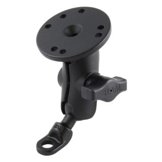 RAM 9mm Angolato Bolt Head Adattatore con Piastra Tonda - Corto Ram Mounts RAM-B-180-A-202U