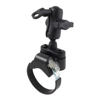 RAM® ATV/UTV Double Ball Rail Mount with 9mm Angled Bolt Head Adapter Ram Mounts RAM-B-180-A-231Z-2NUBU