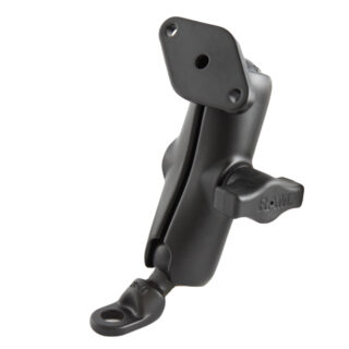 RAM Doppio supporto a sfera con adattatore a testa di bullone angolato da 9 mm Ram Mounts RAM-B-180U