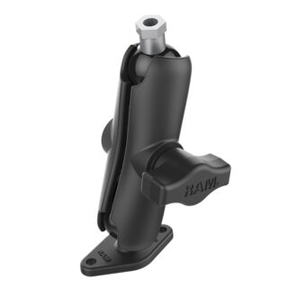 RAM Doppio Montaggio a Sfera con Piastra a rombo e 1/4"-20 Perno Filettato Femmina Ram Mounts RAM-B-185U