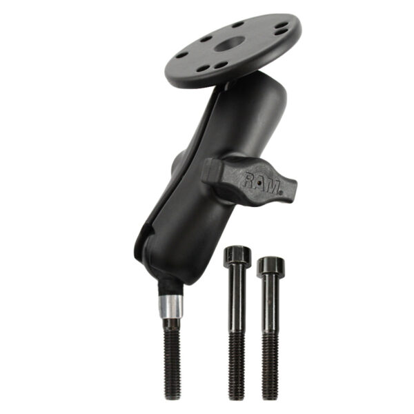 RAM Supporto Morsetto Manubrio con Bulloni M8 e Piastra Tonda - Medio Ram Mounts RAM-B-186-202U