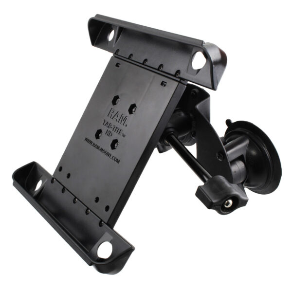 RAM Tab-Tite Supporto a Doppia Ventosa con Manopola di Estensione per iPad Gen 1-4 Ram Mounts RAM-B-189-A-TAB3-ALA1-KRU - immagine 2
