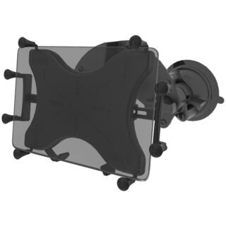 RAM X-Grip con RAM Twist-Lock Pivot con Ventosa per Tablet da 9"-11" Ram Mounts RAM-B-189-PIV1-UN9-KRU