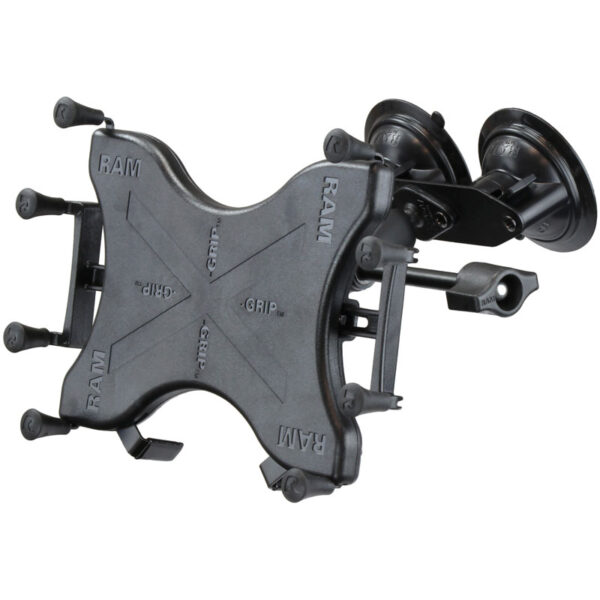 RAM X-Grip con Doppia Ventosa per Tablet da 9"-11" - Piastra Piana Ram Mounts RAM-B-189-UN9-FRO1-KRU - immagine 2