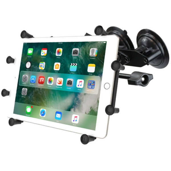 RAM X-Grip con Doppia Ventosa per Tablet da 9"-11" - Piastra Piana Ram Mounts RAM-B-189-UN9-FRO1-KRU - immagine 3