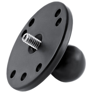 RAM® Ball Adapter with Round Plate and 1/4"-20 Threaded Stud Ram Mounts RAM-B-202A