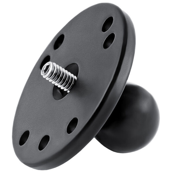 RAM® Ball Adapter with Round Plate and 1/4"-20 Threaded Stud Ram Mounts RAM-B-202A