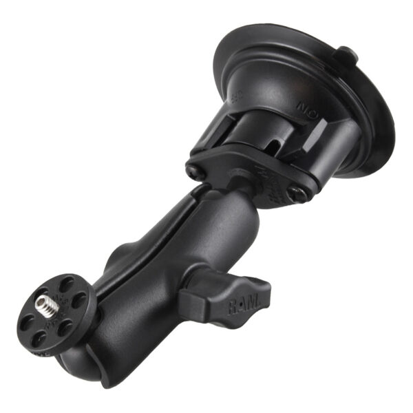 RAM Supporto a ventosa Twist-Lock con adattatore per fotocamera da 1/4"-20 - Medio Ram Mounts RAM-B-224-1-366U