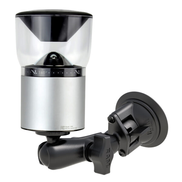 RAM Supporto a ventosa Twist-Lock con adattatore per fotocamera da 1/4"-20 - Medio Ram Mounts RAM-B-224-1-366U - immagine 2