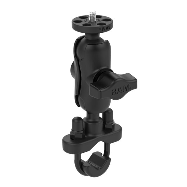 RAM Supporto per bullone a U per manubrio con perno filettato da 1/4"-20 - Corto Ram Mounts RAM-B-231Z-A-366U