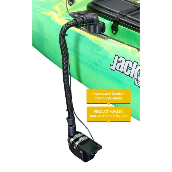 RAM Track Ball Supporto a sgancio rapido per altoparlante HydroWave con asta da 18" Ram Mounts RAM-B-316-18-TRA2-383 - immagine 4