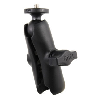 RAM® Double Socket Arm with 1/4"-20 Action Camera Adapter Ram Mounts RAM-B-366-201