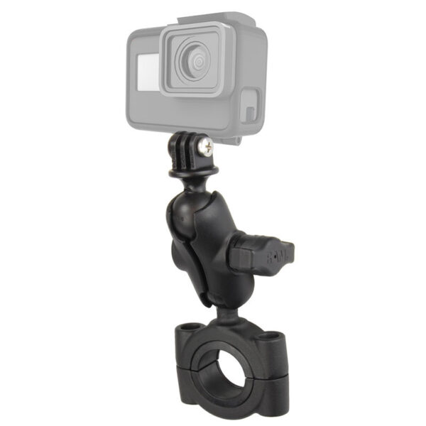 RAM Torque Base per guida grande con adattatore universale per action cam Ram Mounts RAM-B-408-112-15-A-GOP1U