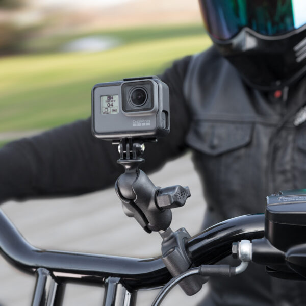 RAM Torque Base Rail Media con Adattatore Universale per Action Camera Ram Mounts RAM-B-408-75-1-A-GOP1U - immagine 3