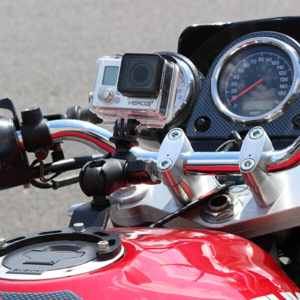 RAM Piccolo supporto per serbatoio di gas con adattatore universale per action cam Ram Mounts RAM-B-410-A-GOP1U - immagine 3
