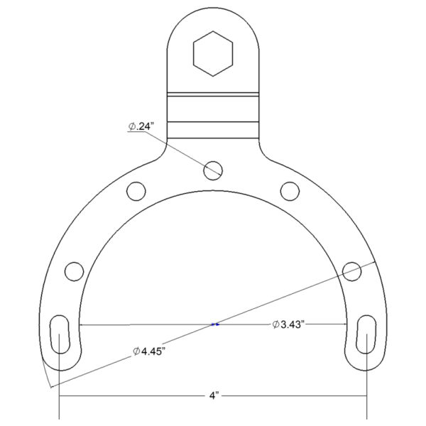 RAM Supporto per serbatoio di gas grande con piastra a rombo Ram Mounts RAM-B-411-A-238U - immagine 2