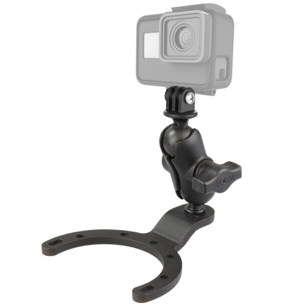 RAM Supporto per serbatoio di gas grande con adattatore universale per action cam Ram Mounts RAM-B-411-A-GOP1U