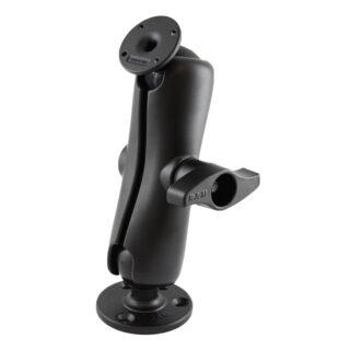 Montaggio a sfera RAM con piastra AMPS rotonda e piastra rotonda grande - Media Ram Mounts RAM-D-101-254U
