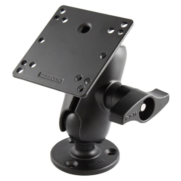 RAM Doppio Montaggio a Sfera con Piastra VESA 100x100mm - tipo D Corto Ram Mounts RAM-D-101-C-ID1U