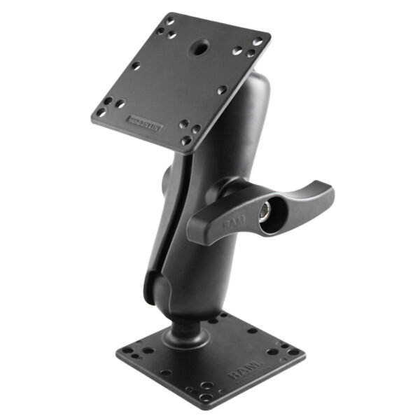 Doppio supporto a sfera RAM con due piastre VESA 100x100mm e manopola grande Ram Mounts RAM-D-101-NEC1U