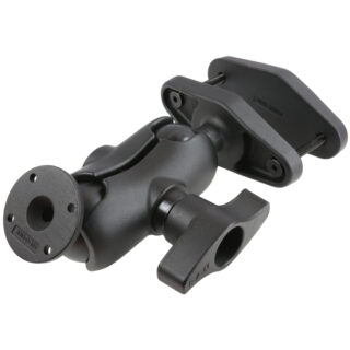 RAM 4" Square Post Clamp Mount con piastra AMPS rotonda - tipo D Ram Mounts RAM-D-101U-C-247-4