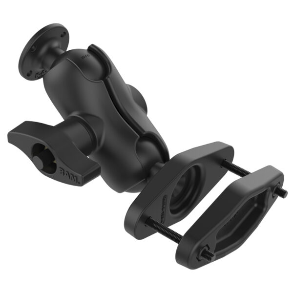 RAM 4" Square Post Clamp Mount con piastra AMPS rotonda - tipo D Ram Mounts RAM-D-101U-C-247-4 - immagine 2