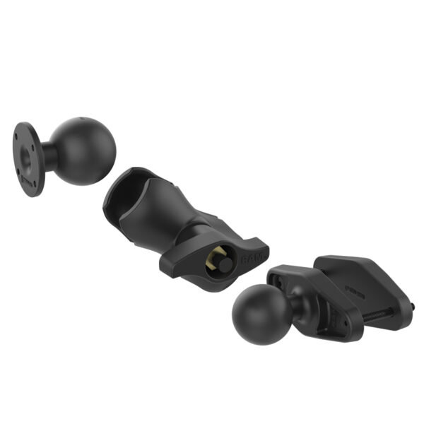 RAM 4" Square Post Clamp Mount con piastra AMPS rotonda - tipo D Ram Mounts RAM-D-101U-C-247-4 - immagine 3