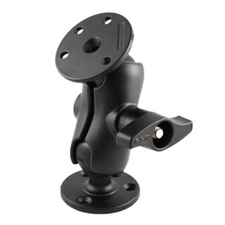 RAM Doppio Supporto a Sfera con Due Piastre Tonde Grandi - tipo D Corto Ram Mounts RAM-D-101U-C