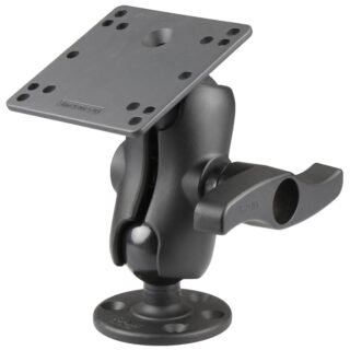 RAM Doppio Montaggio a Sfera con Piastra VESA 100x100mm e Manopola Grande - Corto Ram Mounts RAM-D-101U-C-NEC2