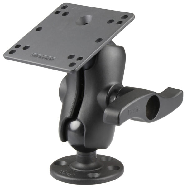 RAM Doppio Montaggio a Sfera con Piastra VESA 100x100mm e Manopola Grande - Corto Ram Mounts RAM-D-101U-C-NEC2