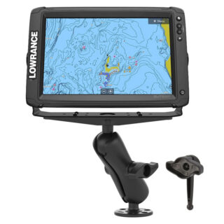 RAM® Large Marine Electronics Mount with RAM® Hi-Torq™ Wrench Ram Mounts RAM-D-111-KNOB9H