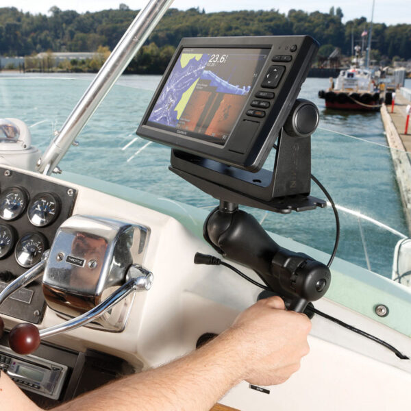 RAM® Large Marine Electronics Mount with RAM® Hi-Torq™ Wrench Ram Mounts RAM-D-111-KNOB9H - immagine 3