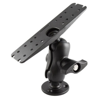 RAM Supporto per Elettronica Nautica Grande con Controdado - Corto Ram Mounts RAM-D-111U-C-MI1