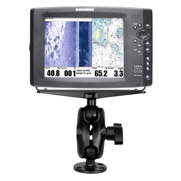 RAM Supporto per Elettronica Nautica Grande con Controdado - Corto Ram Mounts RAM-D-111U-C-MI1 - immagine 2