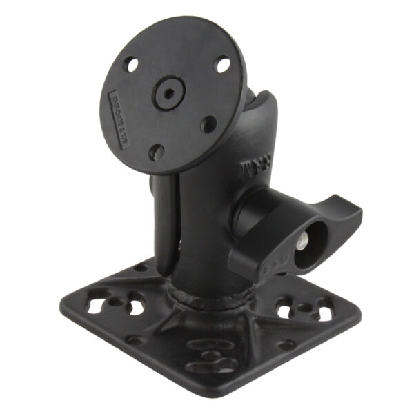 RAM Drill-Down Mount con piastra tonda grande rinforzata in acciaio Ram Mounts RAM-D-112-D-IN1