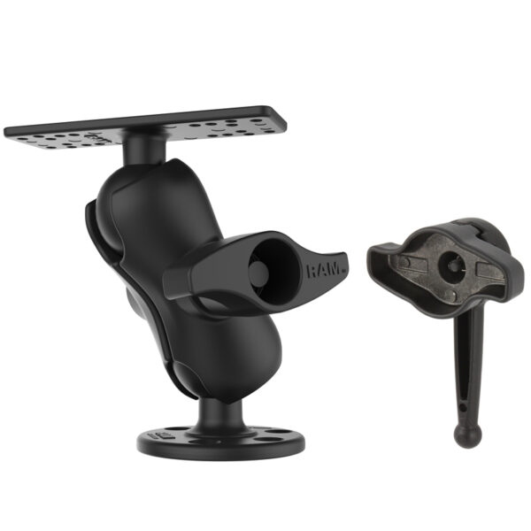 RAM Supporto per elettronica marina con chiave Hi-Torq RAM Ram Mounts RAM-D-115-C-KNOB9H - immagine 2