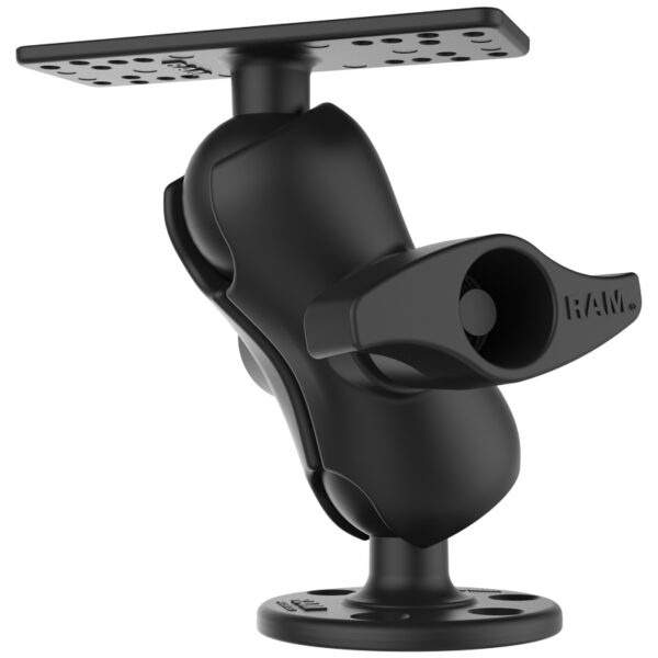 Supporto nautico Ram Mounts RAM-D-115-C con sfera D e base preforata per Ecoscandagli pesanti - immagine 2