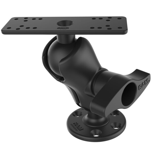 Supporto nautico Ram Mounts RAM-D-115-C con sfera D e base preforata per Ecoscandagli pesanti - immagine 3