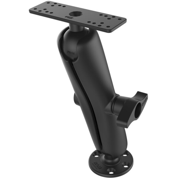 Supporto nautico Ram Mounts RAM-D-115-E con fori compatibili con GPS e ECOScandagli  marini - immagine 2