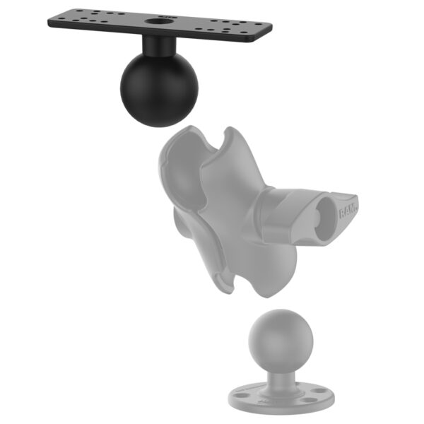 Componente Ram Mounts RAM-D-115BU con diametro sfera di tipo D per ecoscandagli e gps marine - immagine 2