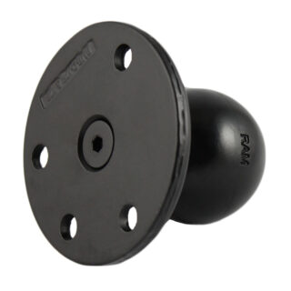 Piastra Tonda Grande RAM con Sfera e Bullone Rinforzato in Acciaio - tipo D Ram Mounts RAM-D-202U-IN1