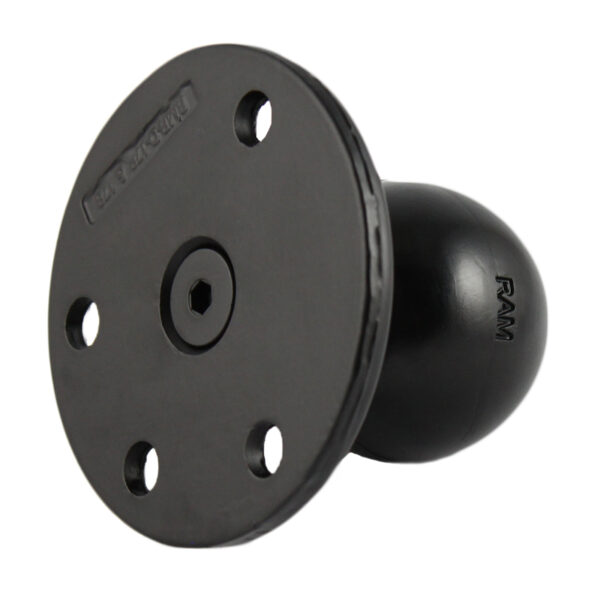 Piastra Tonda Grande RAM con Sfera e Bullone Rinforzato in Acciaio - tipo D Ram Mounts RAM-D-202U-IN1