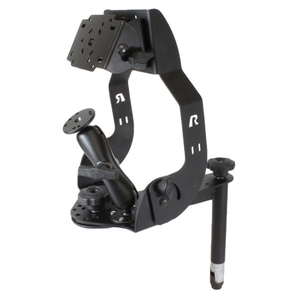 RAM MDT Supporto per display con flangia lunga, montaggio a sfera e palo superiore da 8" Ram Mounts RAM-DIS-MDT2-8-101