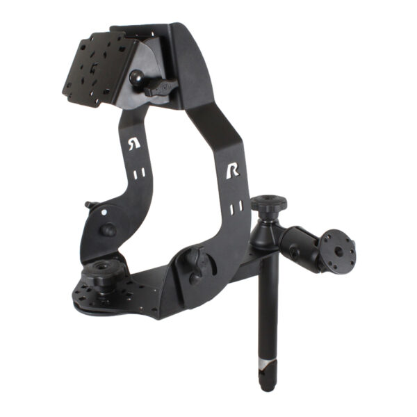 RAM® MDT Display Mount with Long Flange, Swing Arm & 8" Upper Pole Ram Mounts RAM-DIS-MDT2-8-SW1