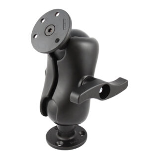 RAM Doppia Sfera con Piastre Tonde Rinforzate in Acciaio - tipo E Corto Ram Mounts RAM-E-101U-D-IN1
