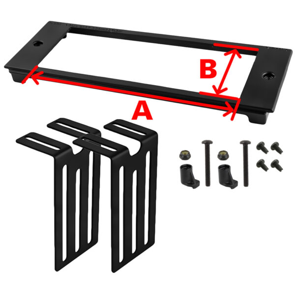 RAM Tough-Box 3" Frontalino personalizzato per dispositivi da 5,7" x 1,85" Ram Mounts RAM-FP3-5700-1850 - immagine 2