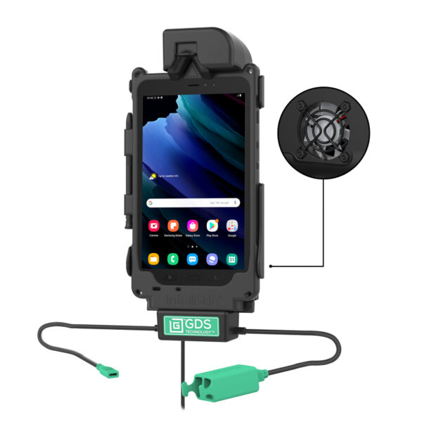 GDS® Cool-Dock™ + Dual USB for Samsung Tab Active3 & Tab Active5 & 2 Ram Mounts RAM-GDS-DOCKF-SAM62CD2U - immagine 2